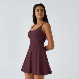 SoftlyZero™ Airy Cool Touch Dance Active Dress medium fig purple maroon